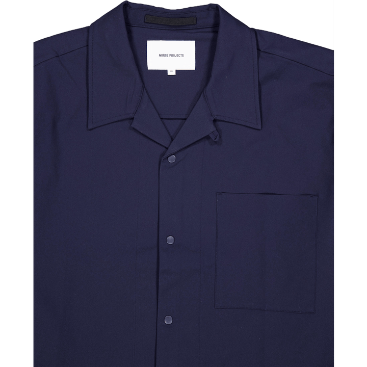 Carsten Solotex Twill Shirt Ls Dark Navy