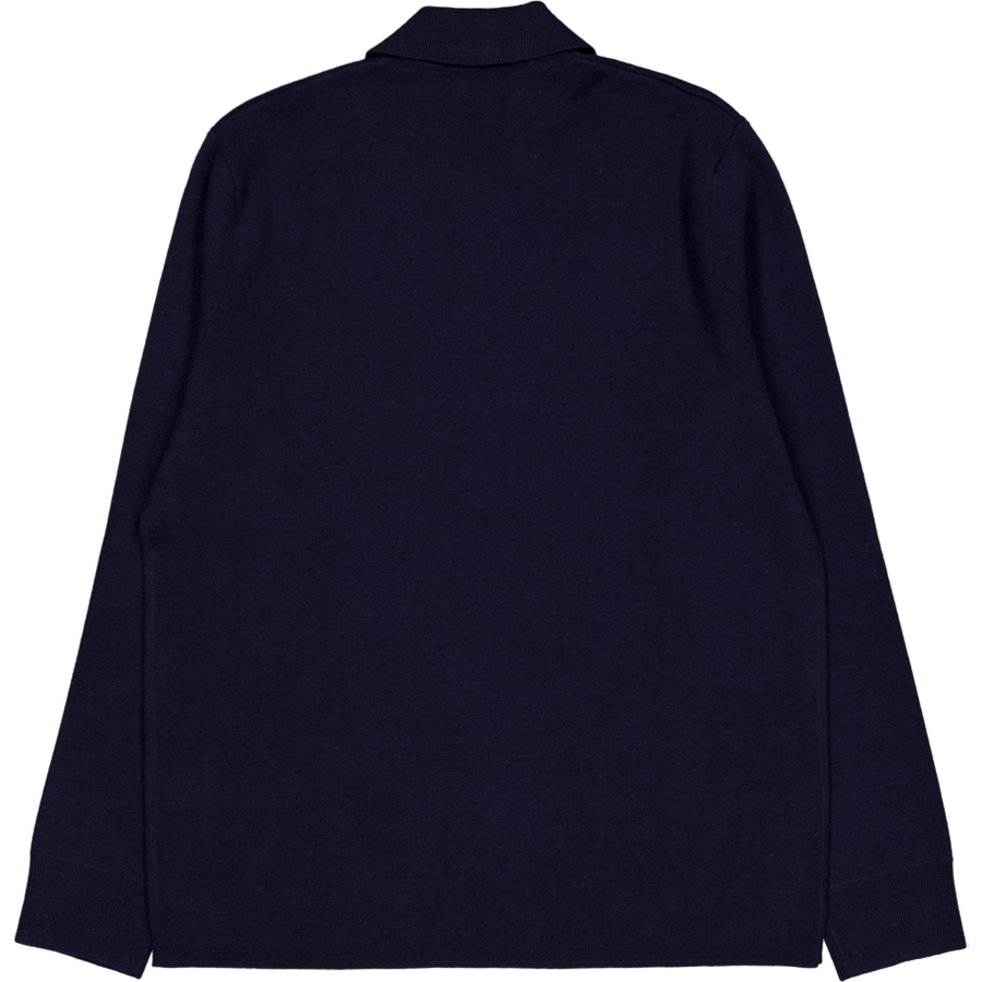 Kian Merino Cotton Milano Polo Dark Navy