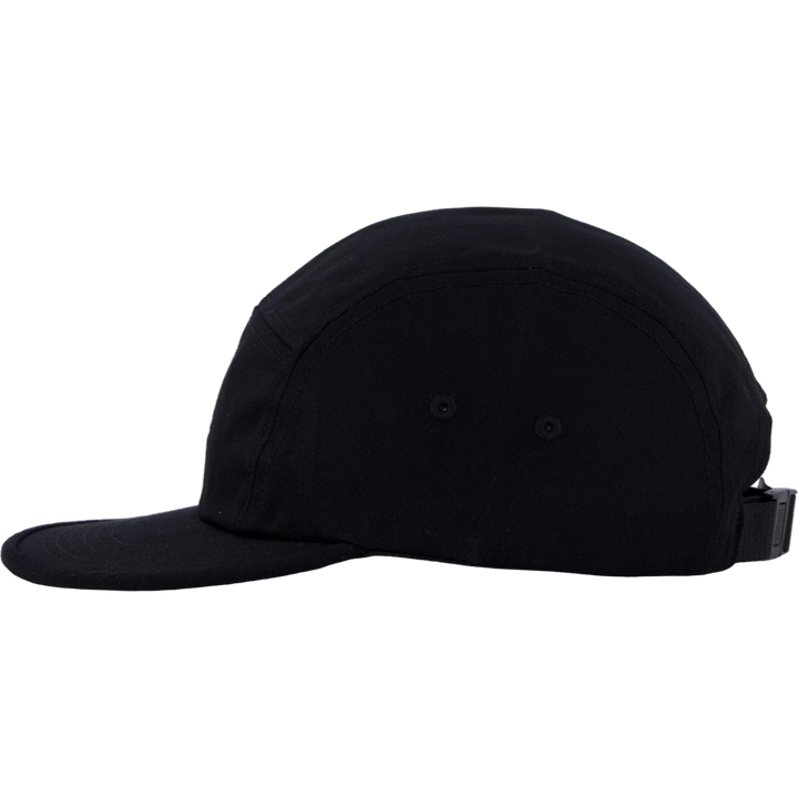 Twill 5 Panel Cap Black