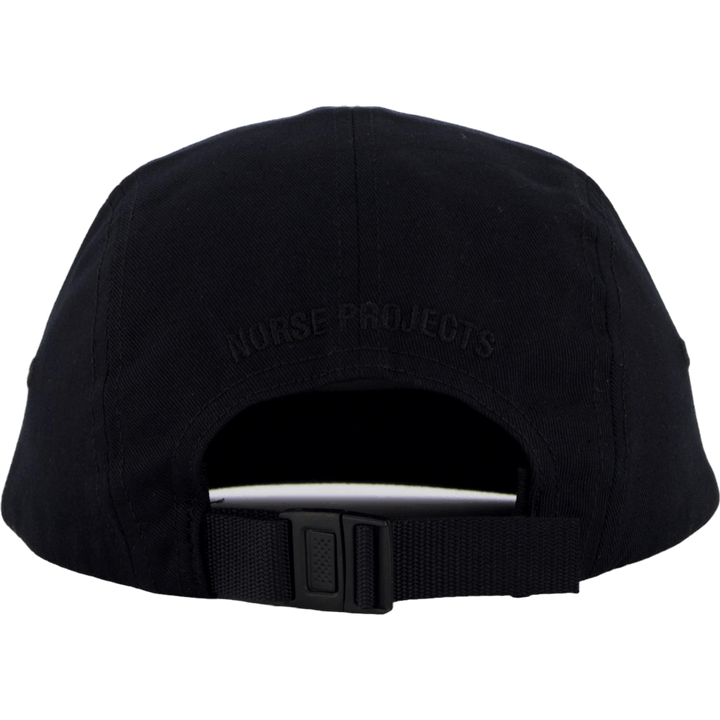 Twill 5 Panel Cap Black