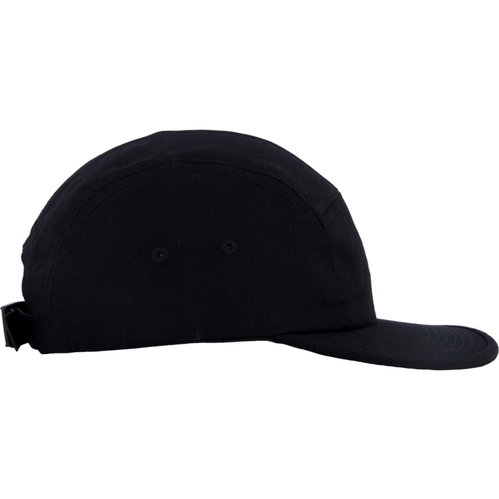 Twill 5 Panel Cap Black