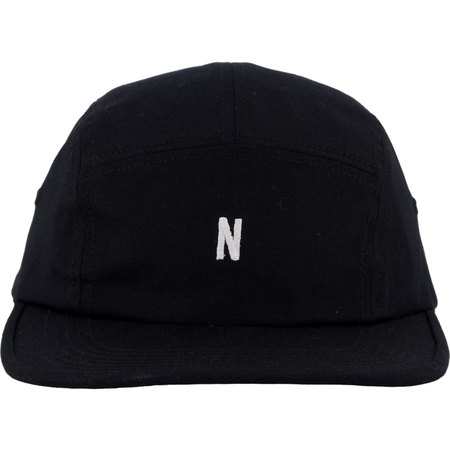 Twill 5 Panel Cap Black