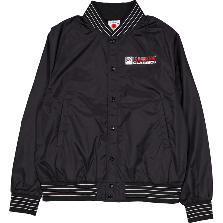 Nylon Bomber Jacket Black