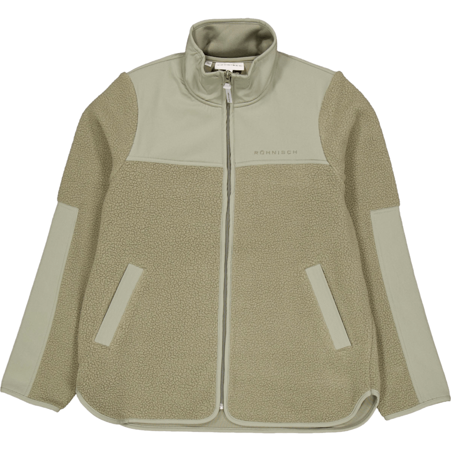 Phoebe Pile Jacket Vetiver Green
