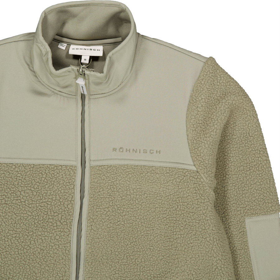 Phoebe Pile Jacket Vetiver Green