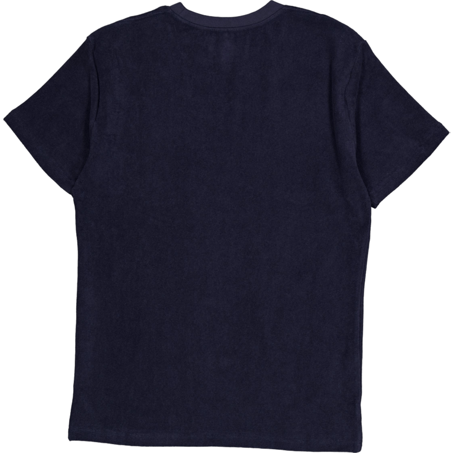 Terry T-shirt marineblauw