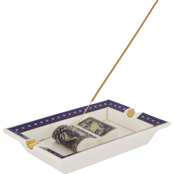 Square Incense Tray Navy
