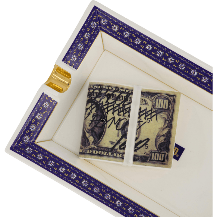 Square Incense Tray Navy