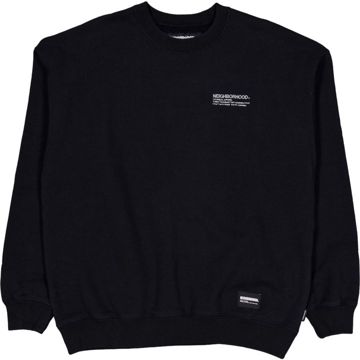 Plain Sweat Shirt Ls Black