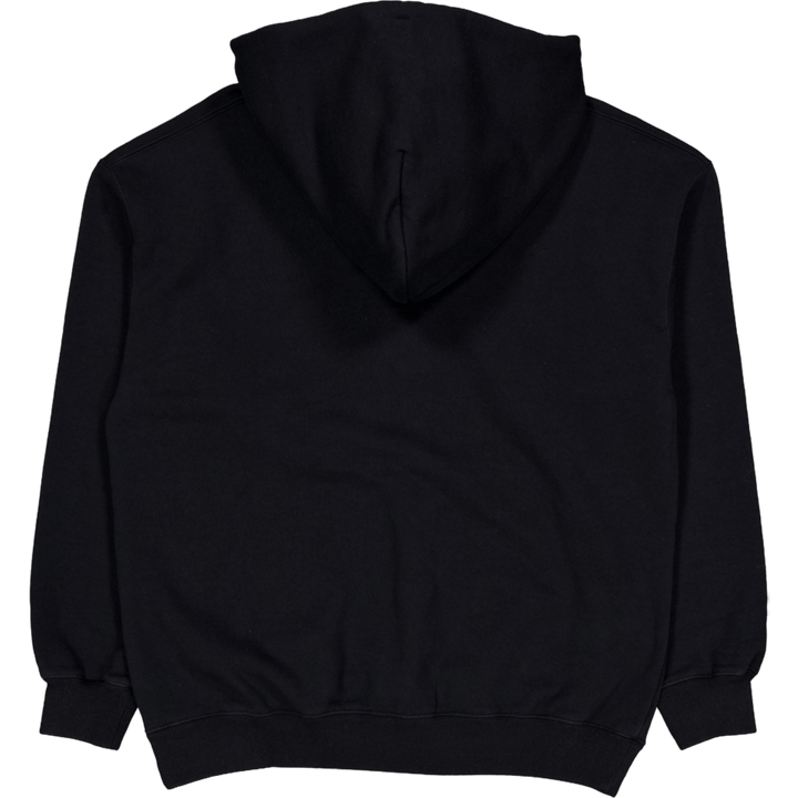 Plain Sweat Parka Ls Black