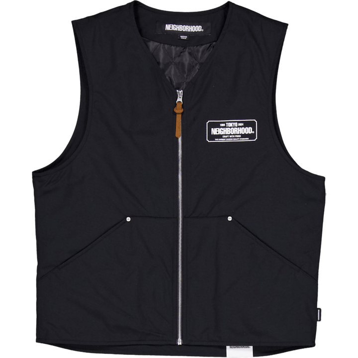 Padded Work Vest Black