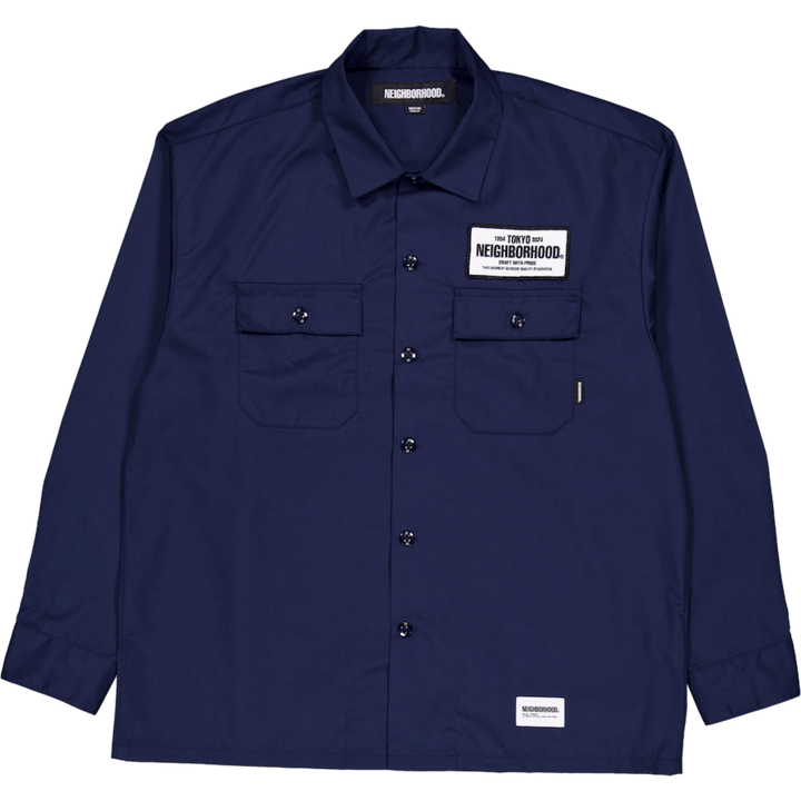 Camicia da lavoro classica Ls Navy