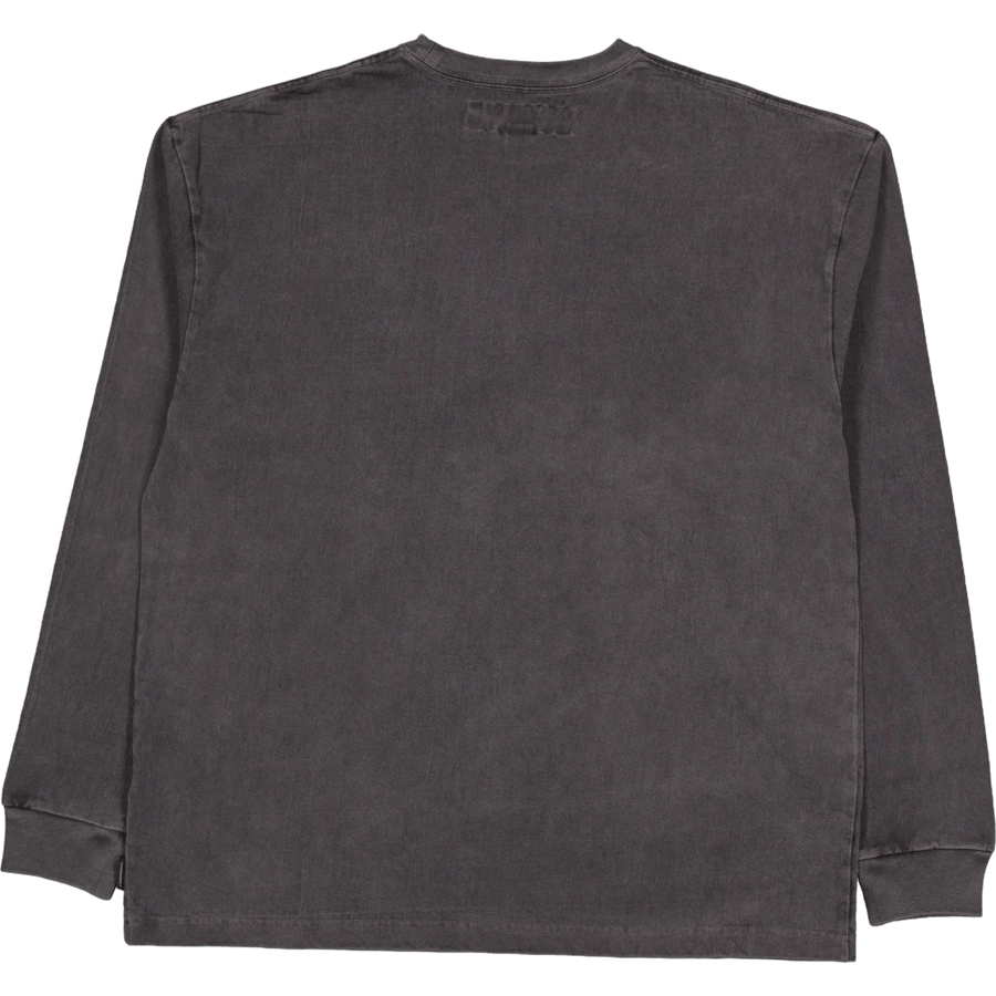 Pigment Dyed Crewneck Ls Black