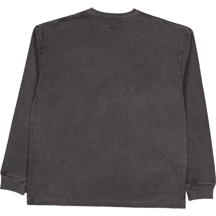 Pigment Dyed Crewneck Ls Black