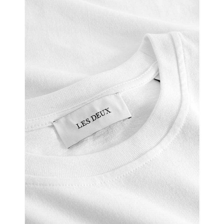 Crew-T-Shirt Weiß/Schwarz