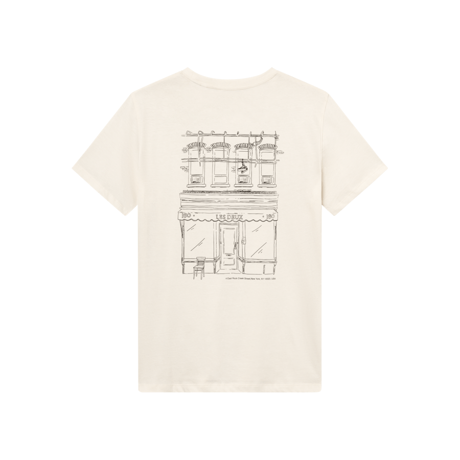 Neighborhood T-shirt Elfenbein/Schwarz