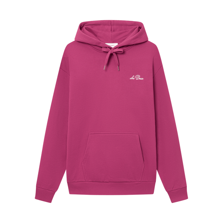 Felpa con cappuccio Magenta/Avorio chiaro