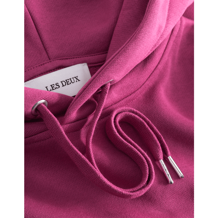 Felpa con cappuccio Magenta/Avorio chiaro