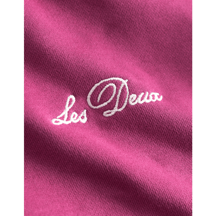 Felpa con cappuccio Magenta/Avorio chiaro