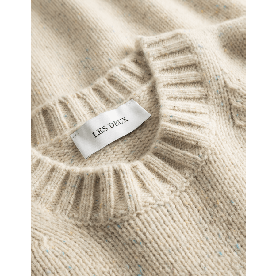 Gary Fleck - Girocollo in lana sabbia chiara