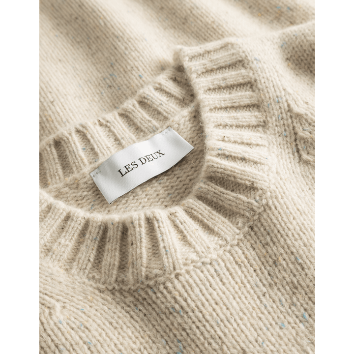 Gary Fleck - Girocollo in lana sabbia chiara