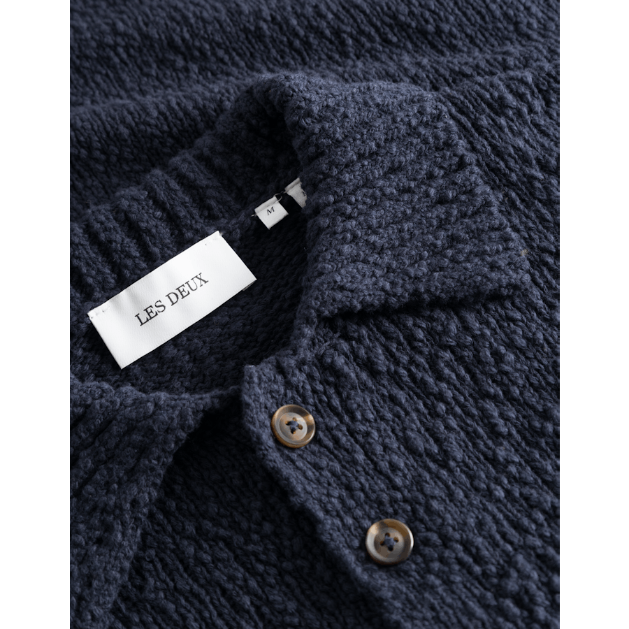 Maglia da rugby in cotone Errol, marina scuro