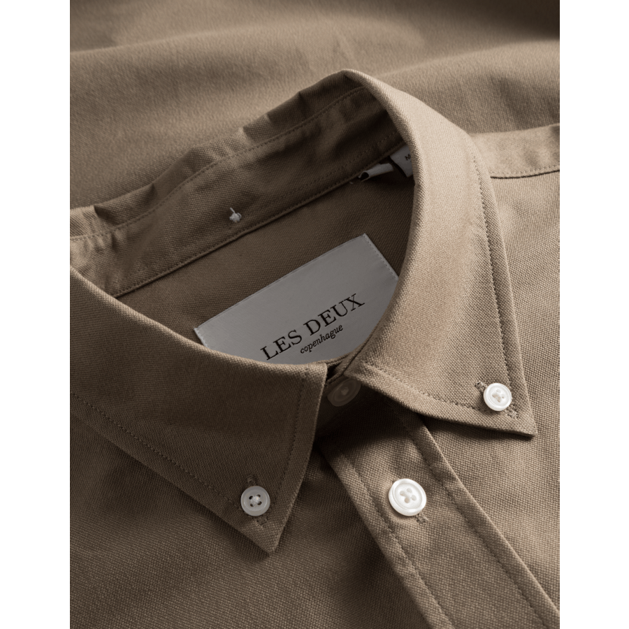 Konrad Oxford-Hemd - Saisonale Wüste Taupe