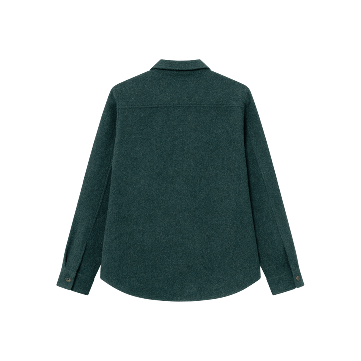 Lennon Bouclé Overshirt Pine Green