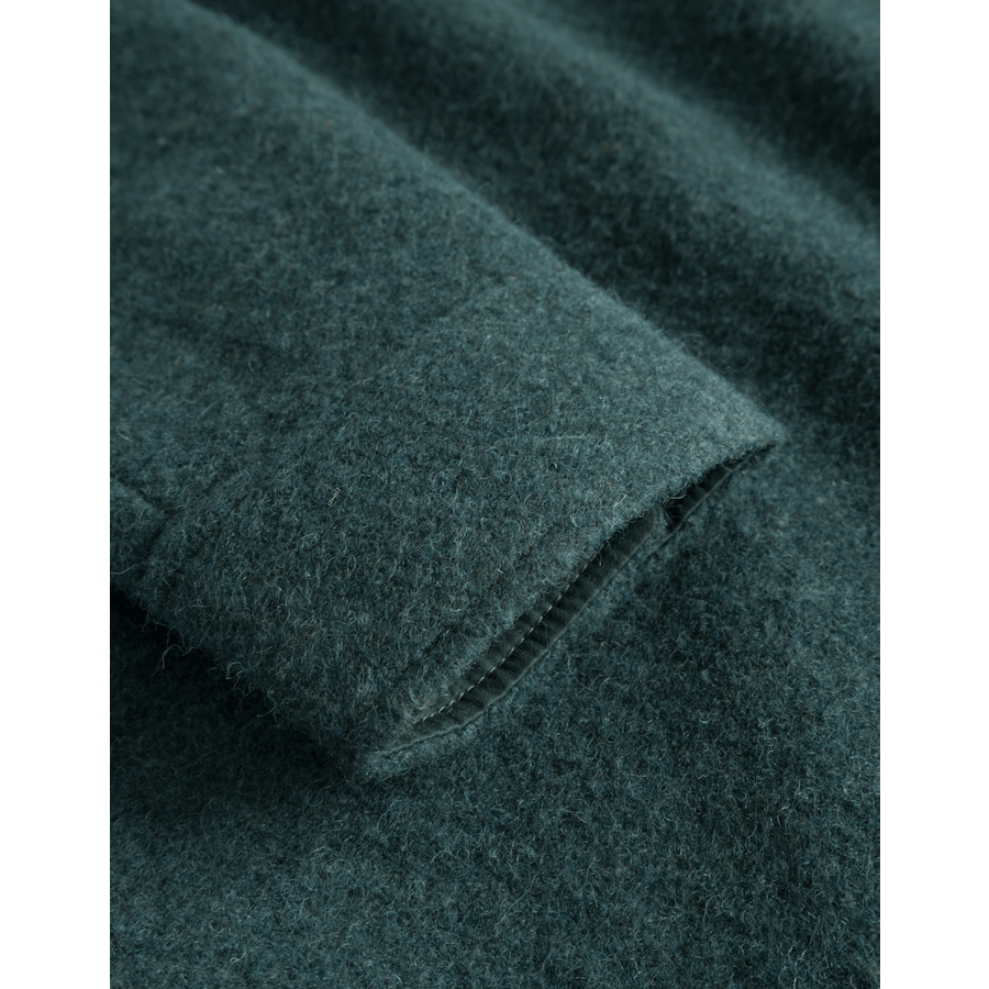 Lennon Bouclé Overshirt Pine Green