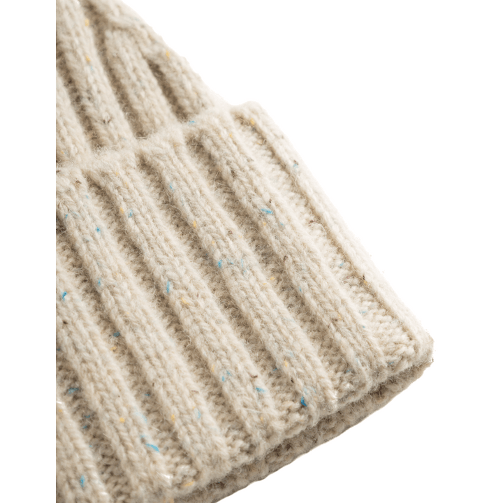 Wells Fleck Rib Beanie Light Sand
