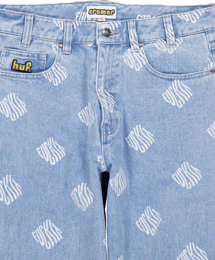Cromer Print Pant Blue