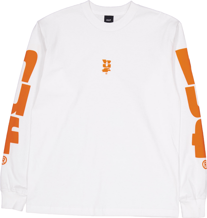 Megablast Stretch L/s Tee Hvid