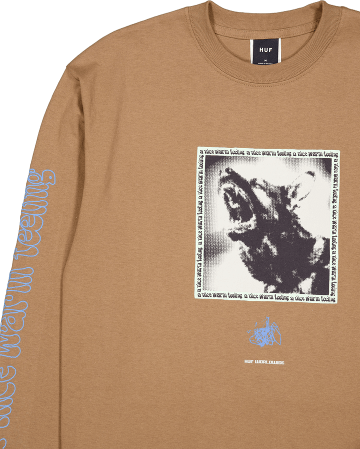 Beware L/s Tee Camel