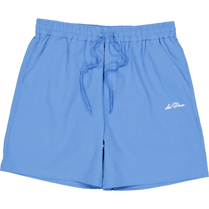 Stan Seersucker Swim Shorts 2. Washed Denim Blau