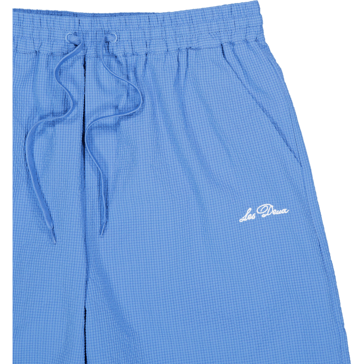Stan Seersucker Swim Shorts 2. Washed Denim Blau
