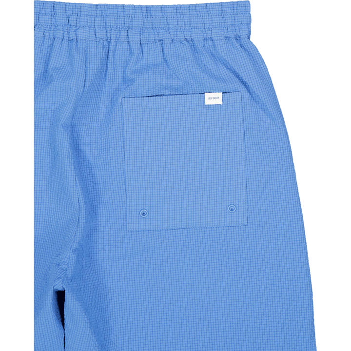 Stan Seersucker Swim Shorts 2. Washed Denim Blau