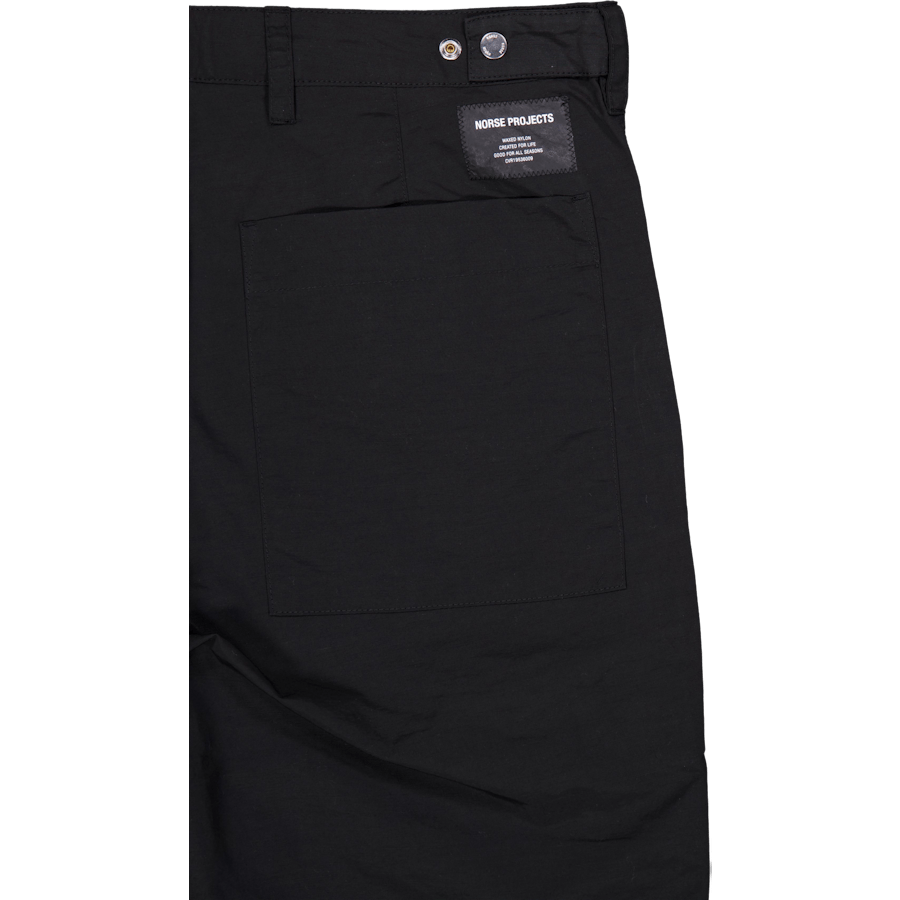Sigur Relaxed Waxed Nylon Fati Noir