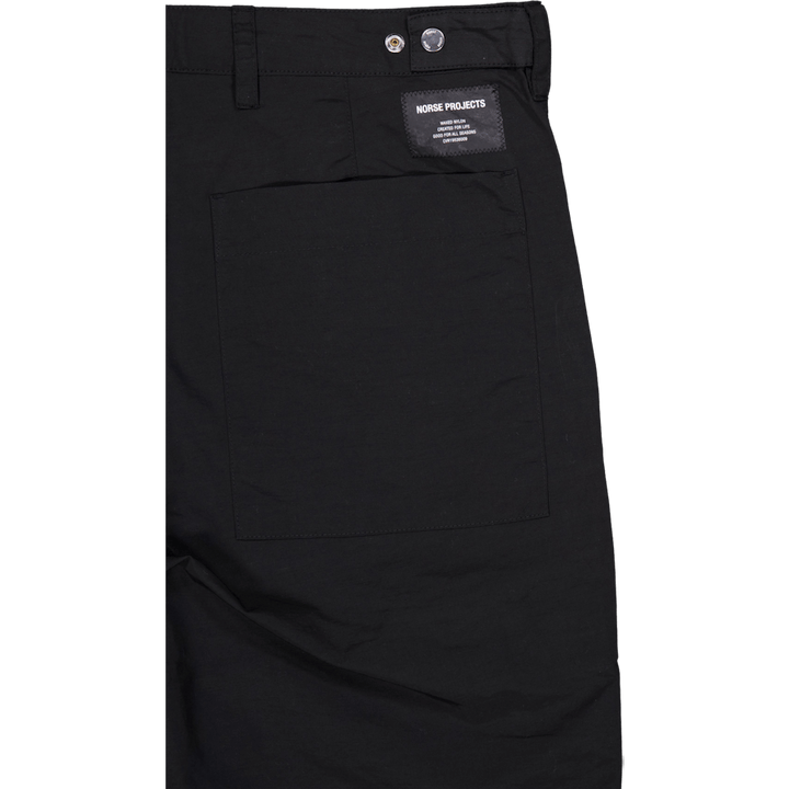 Sigur Relaxed Waxed Nylon Fati Noir