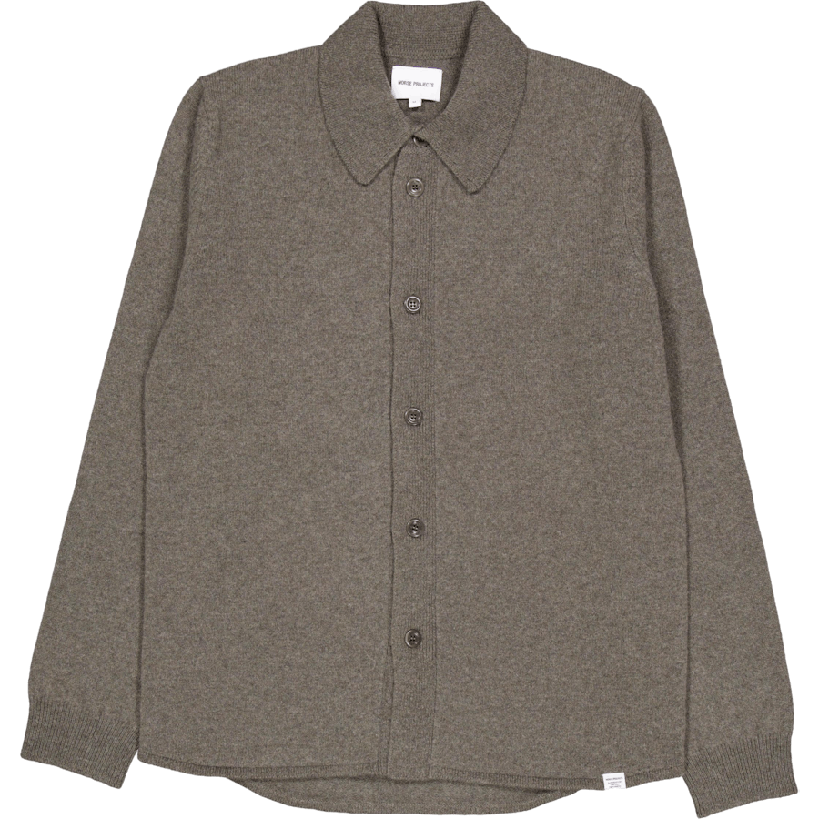 Martin Merino Lambswool Shirt Ivy Green