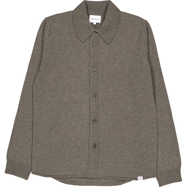 Martin Merino Lambswool Shirt Ivy Green
