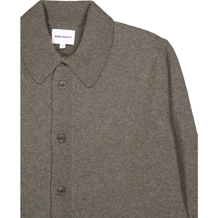 Martin Merino Lambswool Shirt Ivy Green