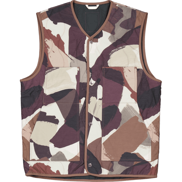 Peter Camo Nylon Insulated Ves Espresso