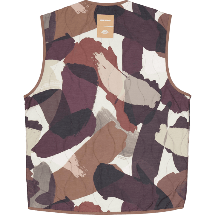 Peter Camo Nylon Insulated Ves Espresso