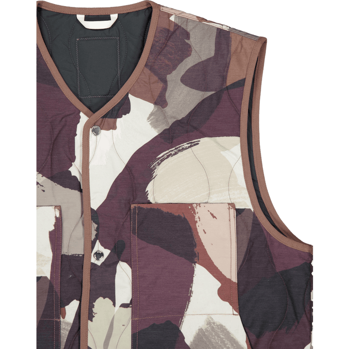 Peter Camo Nylon Insulated Ves Espresso