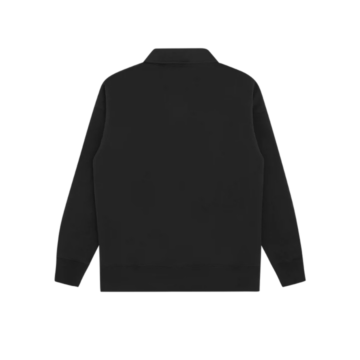 Maglione con mezza zip e colletto nero