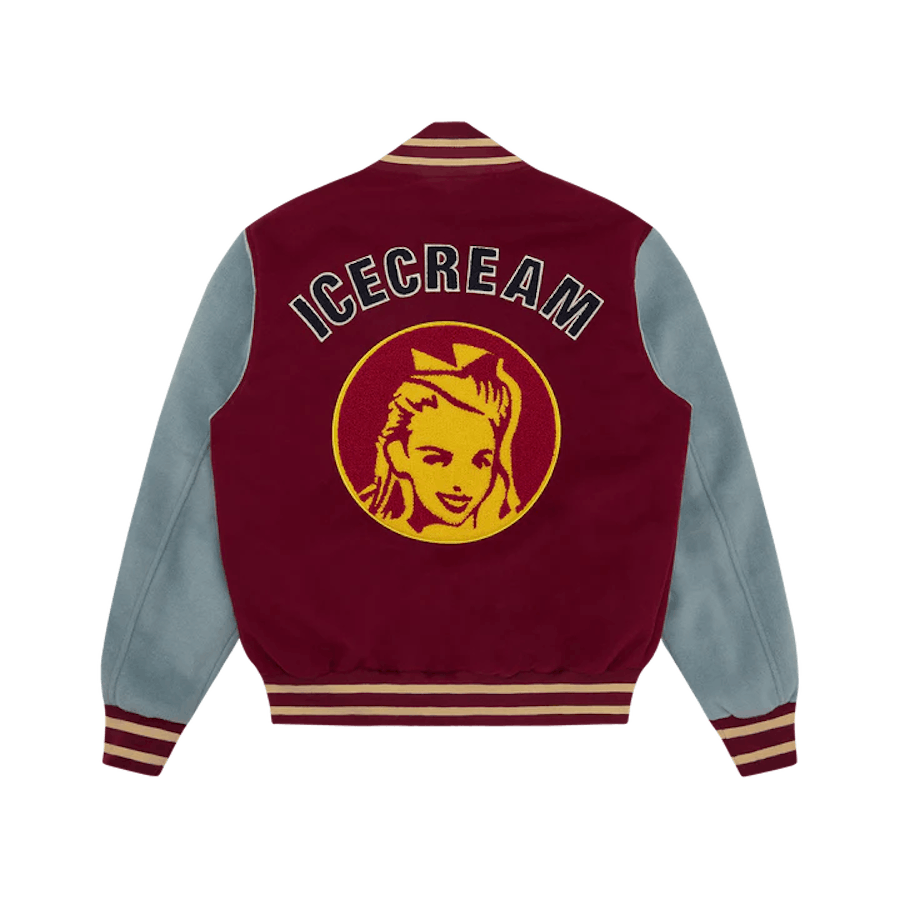 Diner Team Varsity Jacket Burgundy