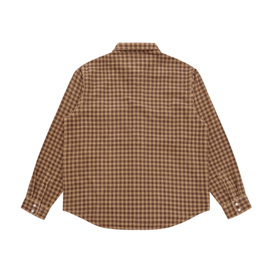 Corduroy Check Shirt Brown Check