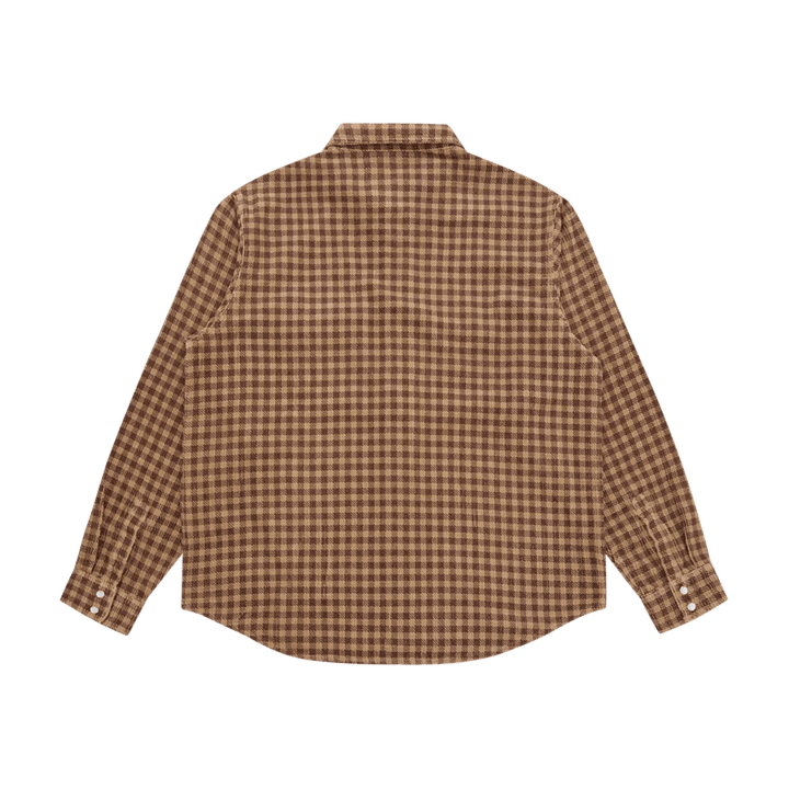 Corduroy Check Shirt Brown Check