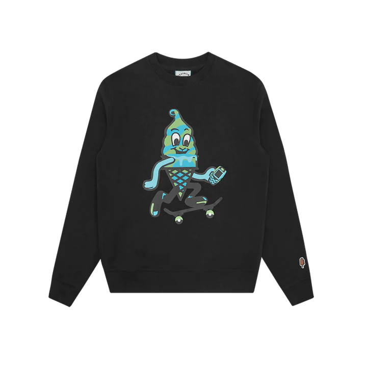 Team Eu Skate Cone Crewneck Black