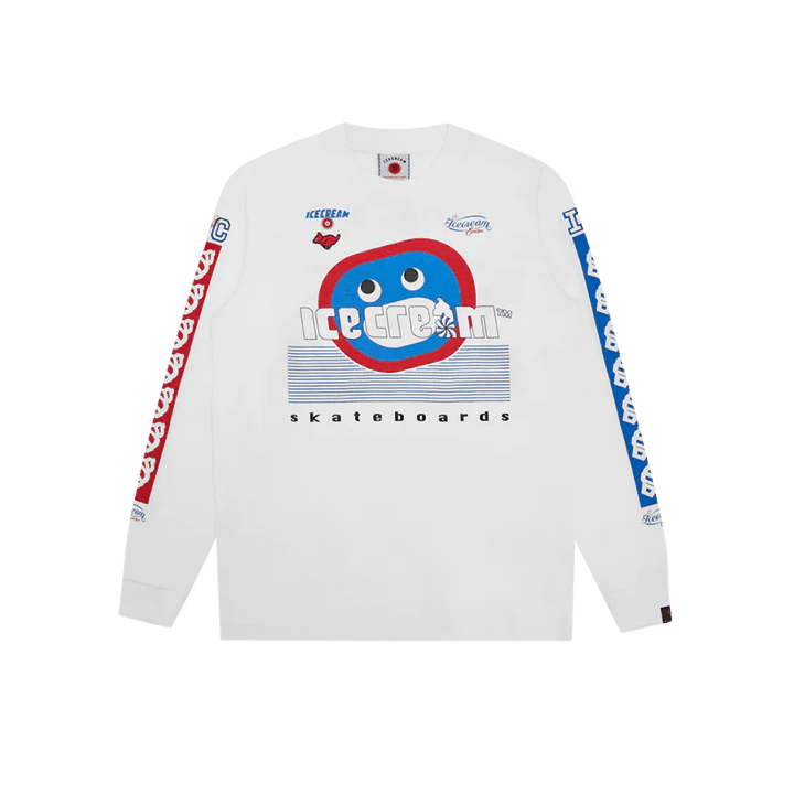 Racing L/s T-shirt White